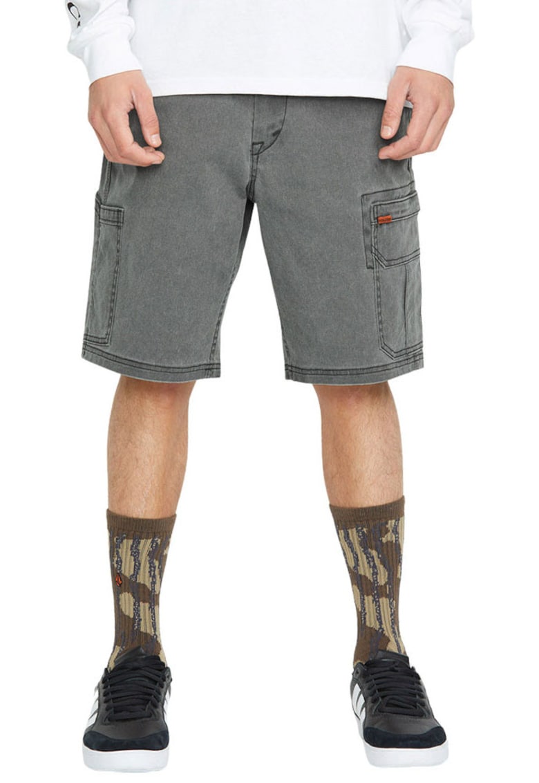 Pantaloni cargo cu aspect decolorat