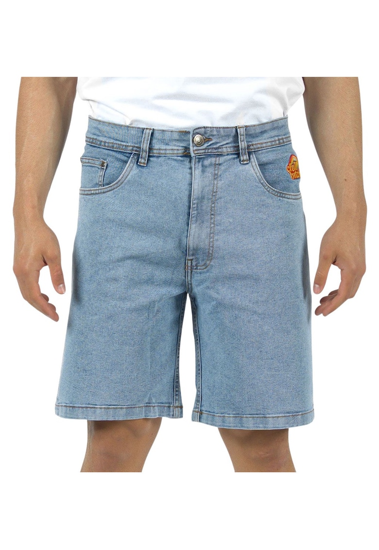 Bermude din denim cu croiala dreapta