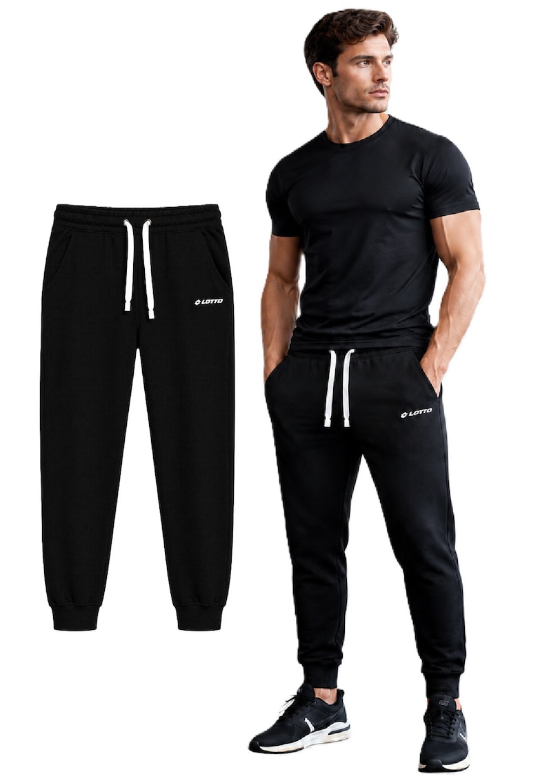 Pantaloni de trening cu buzunare - Negru