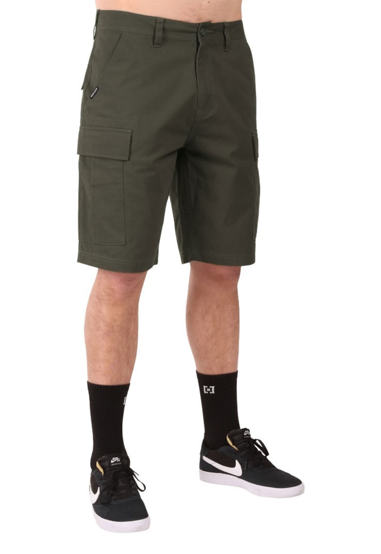 Pantaloni scurti cargo cu talie medie