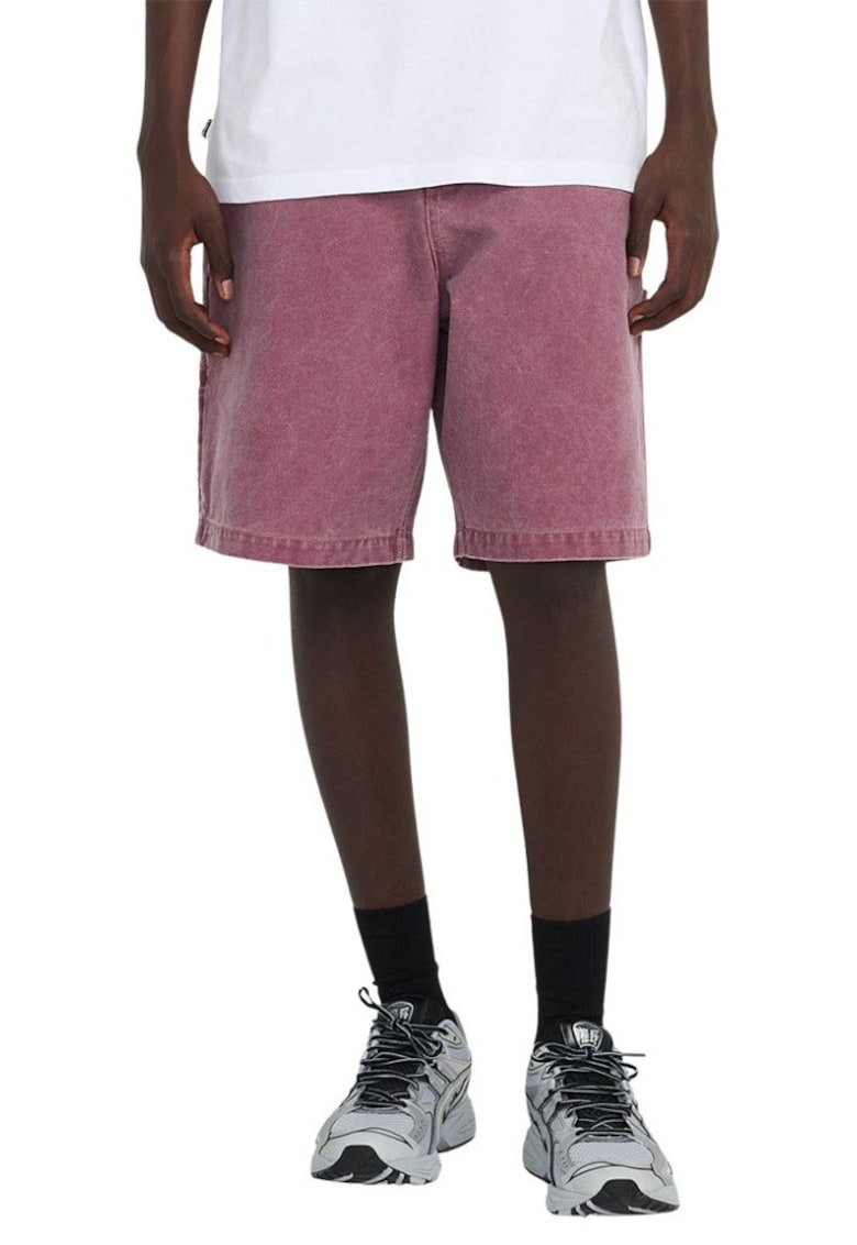 Blugi scurti relaxed fit cu aspect decolorat Nocturne