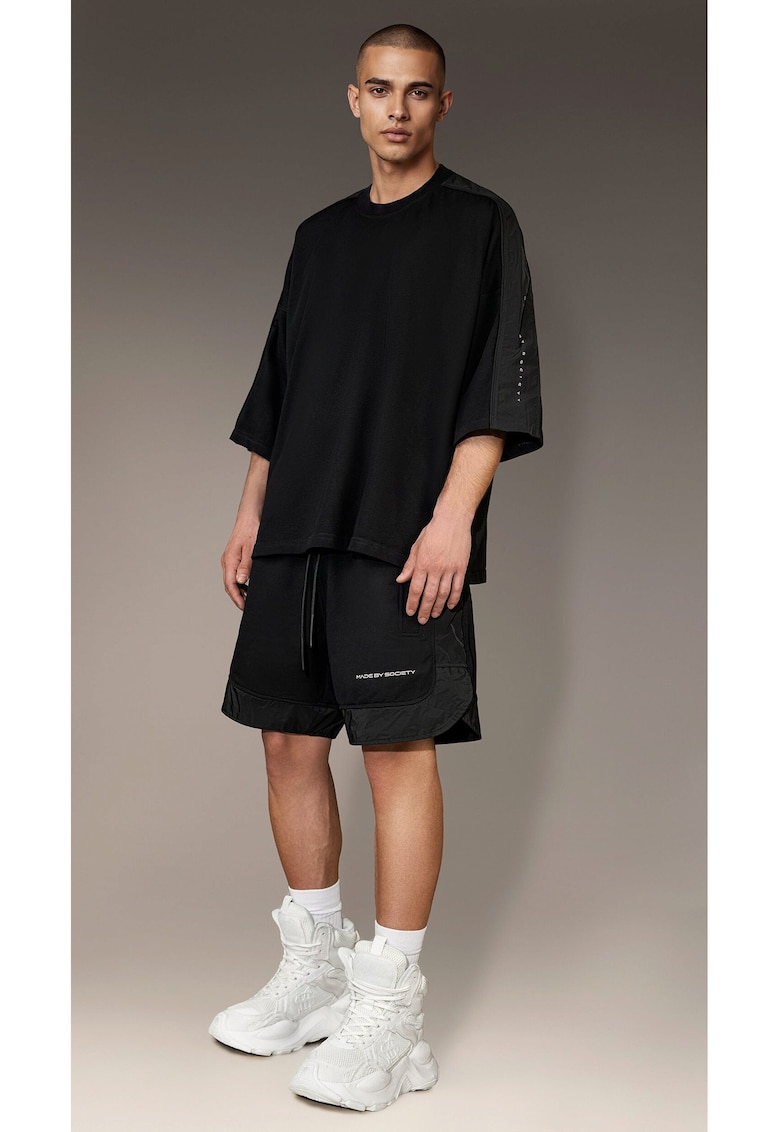 Bermude PILLAR WIDE - B17395 - Negru