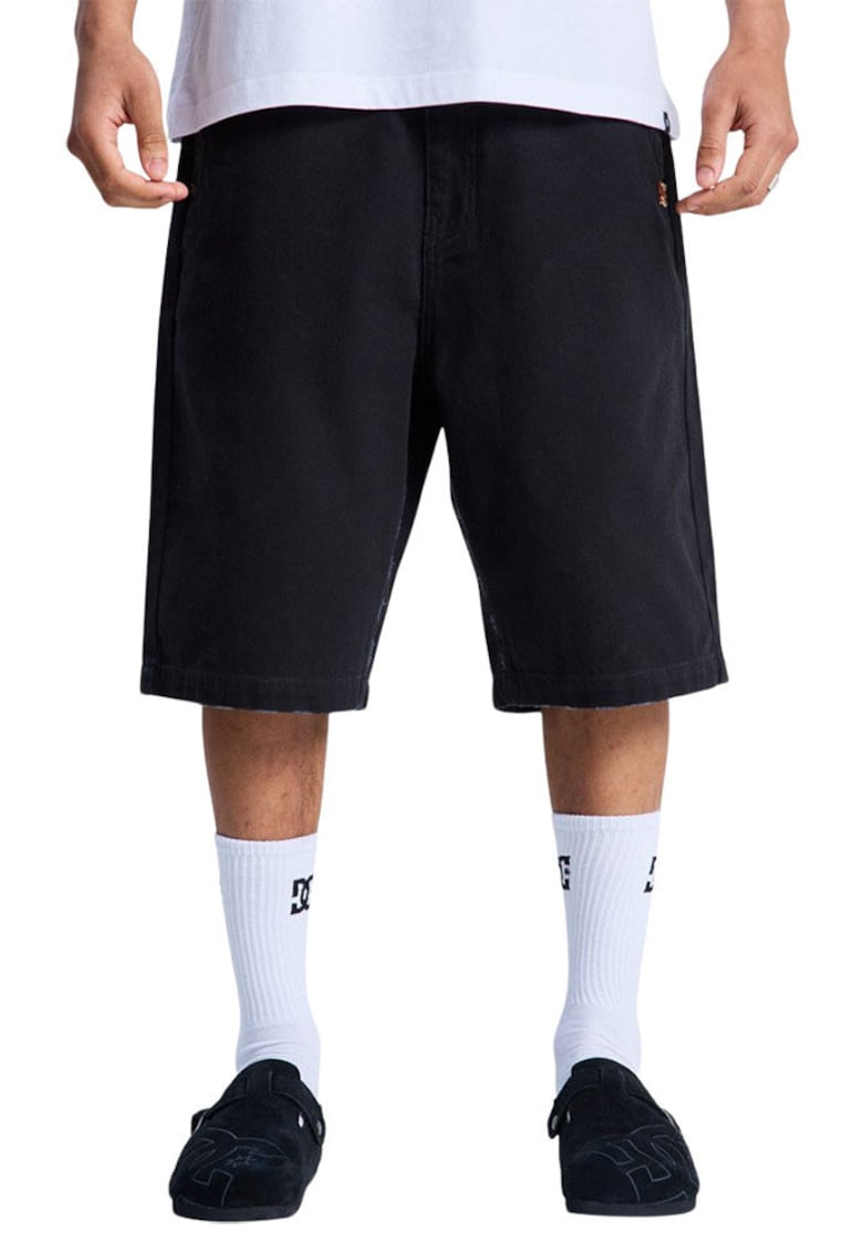 Blugi scurti relaxed fit Stressed