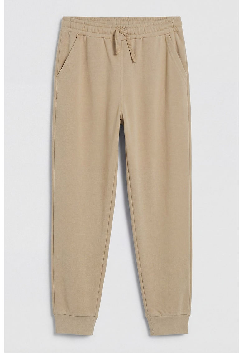 Pantaloni de trening cu buzunare oblice - Bej