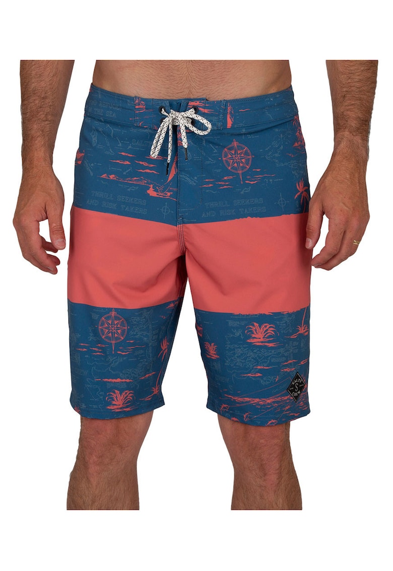Bermude de baie color block Oxford