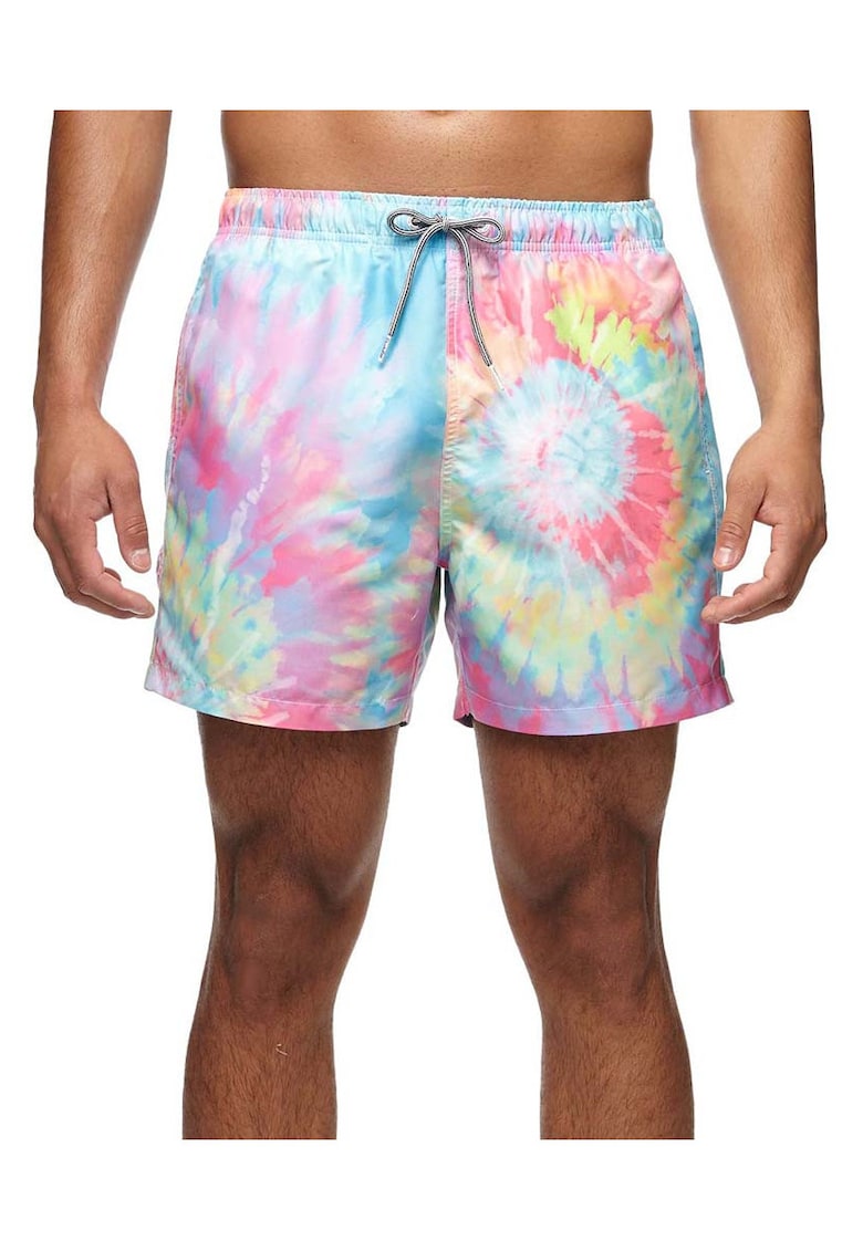 Pantaloni scurti de baie cu imprimeu tie-dye