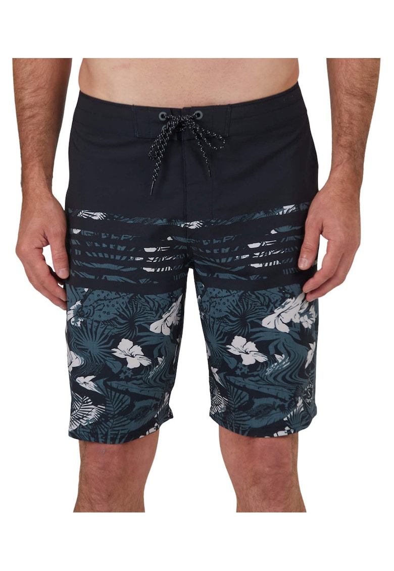 Bermude de baie cu imprimeu tropical Ripple