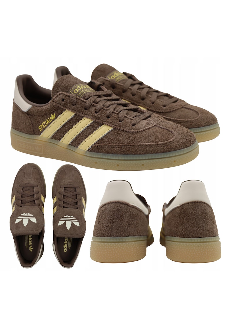 Pantofi Sport - Handball Spezial Lt Ih1519 - Marimea 43 1/3 - Superior Din Piele Intoarsa - Captuseala Textila Moale Pentru Confort Sporit - Sireturi Clasice Pentru O Potrivire Mai Buna - Talpa Din Cauciuc Pentru Aderenta Buna - Culoare Maro