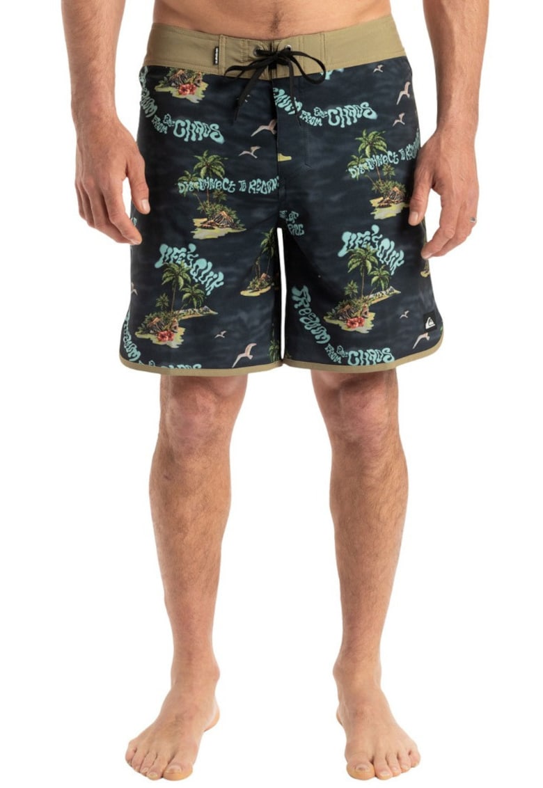 Pantaloni scurti de baie Surfsilk Scallop - cu motive tropicale