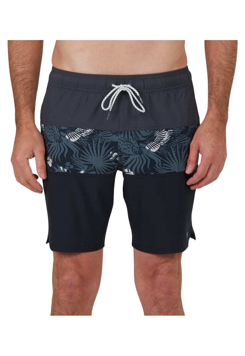 Pantaloni scurti de baie cu detaliu tropical BEACONS 2
