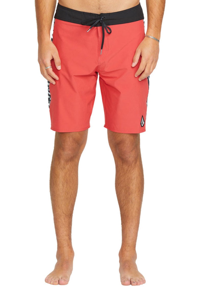 Pantaloni scurti de baie cu model animal print lateral