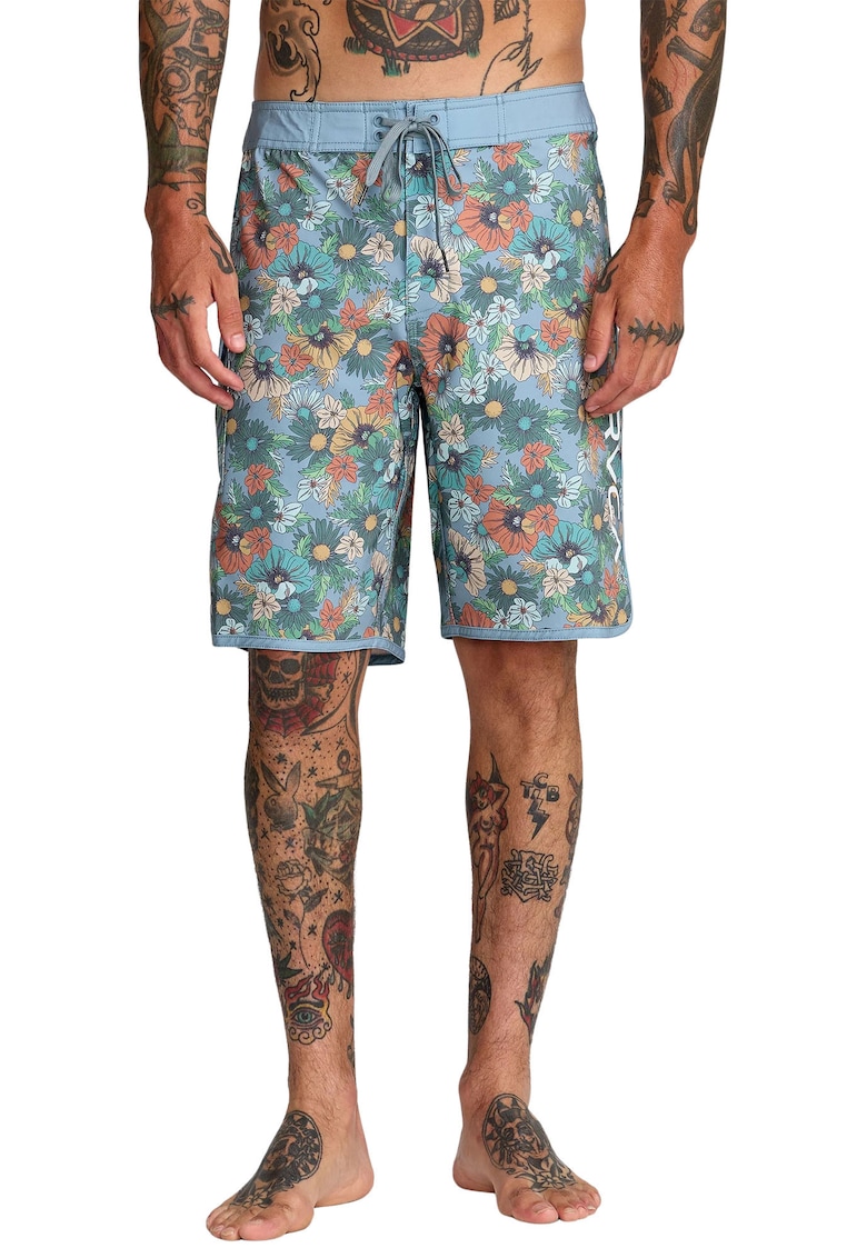 Pantaloni scurti de baie cu imprimeu floral
