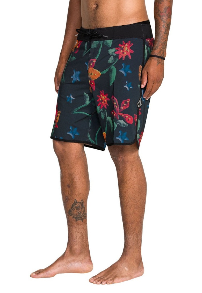 Pantaloni de baie cu imprimeu floral Scallop Mod