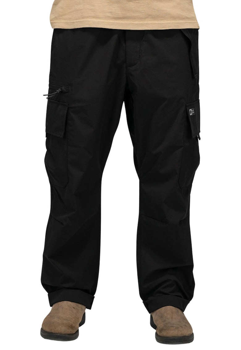 Pantaloni cargo cu talie medie
