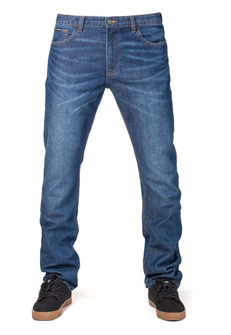 Blugi regular fit cu talie medie