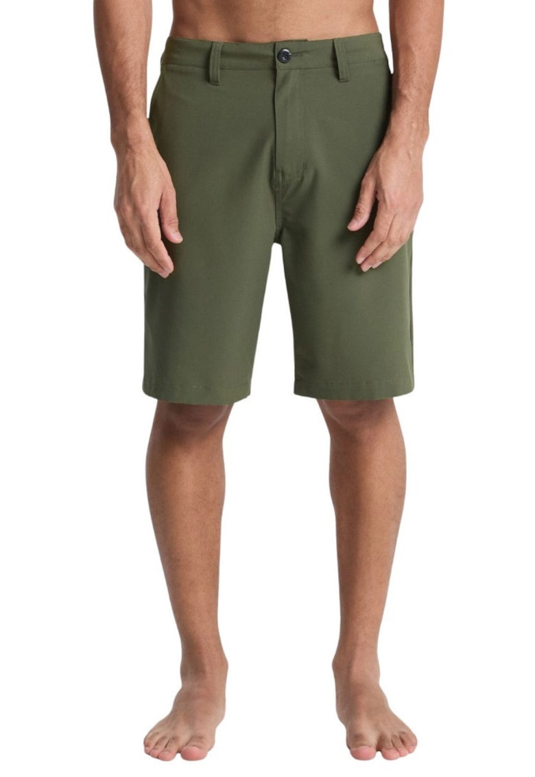 Pantaloni scurti cu talie medie si buzunare