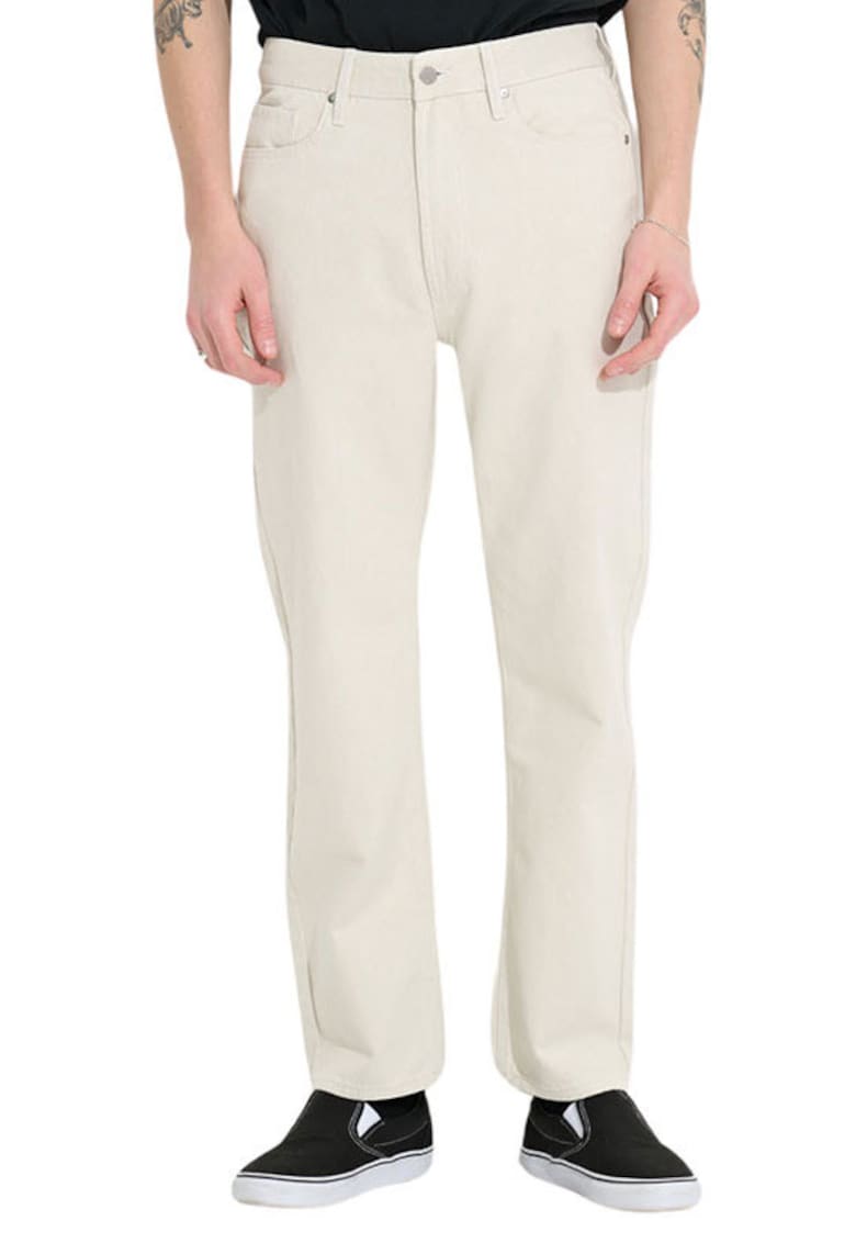 Blugi regular fit cu model uni