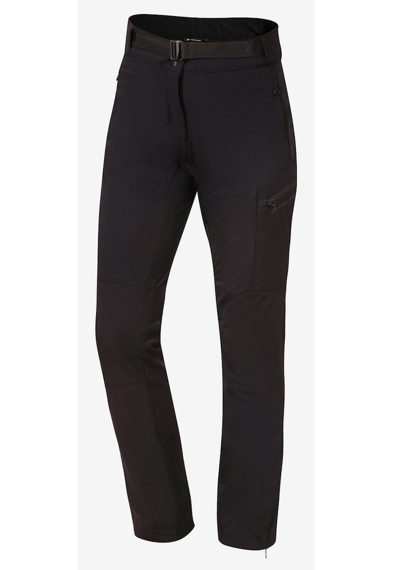 Pantaloni slim fit cu model uni pentru trekking