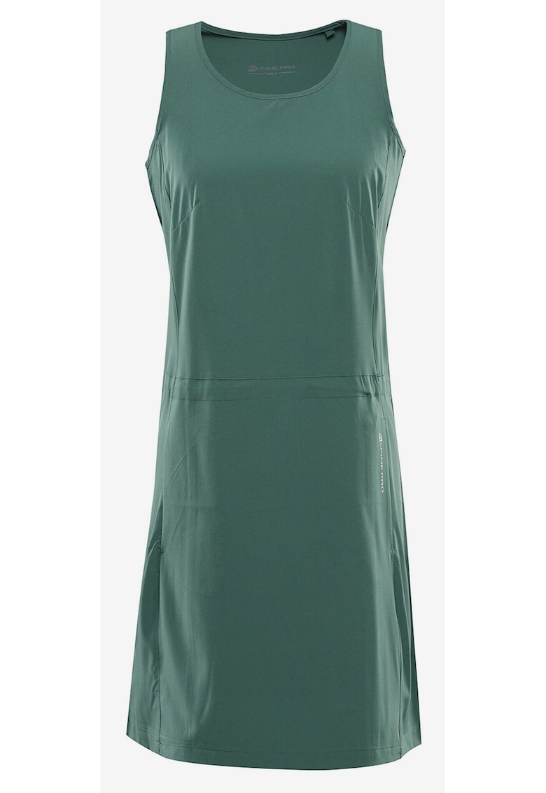 Rochie fara maneci cu model uni -