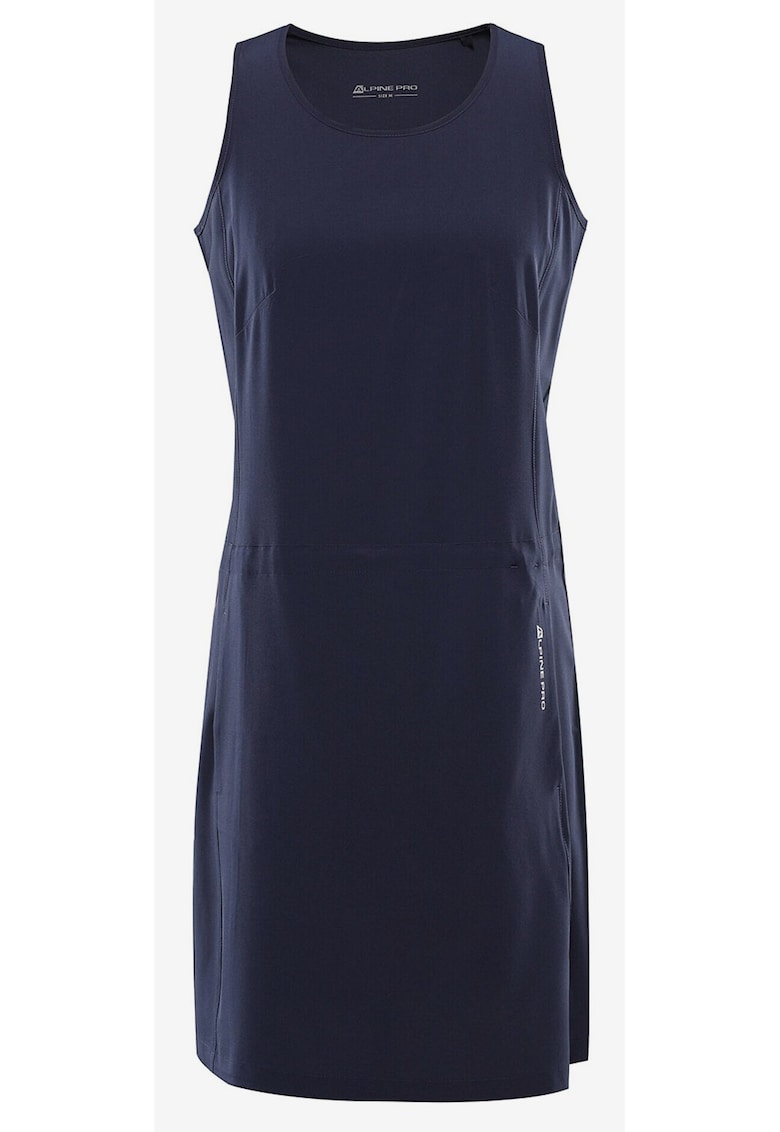 Rochie fara maneci cu model uni