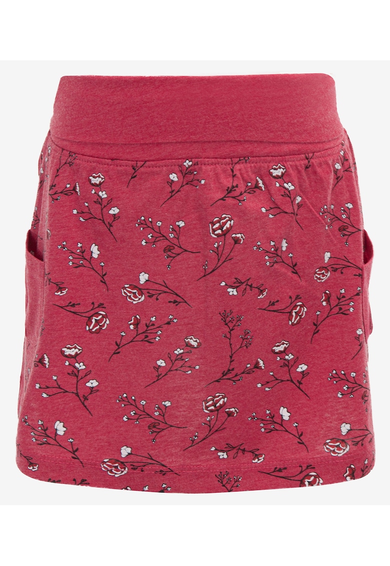 Fusta dreapta cu model floral