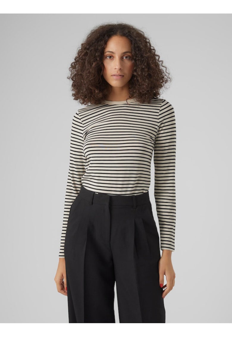 Bluza cu dungi din amestec de lyocell