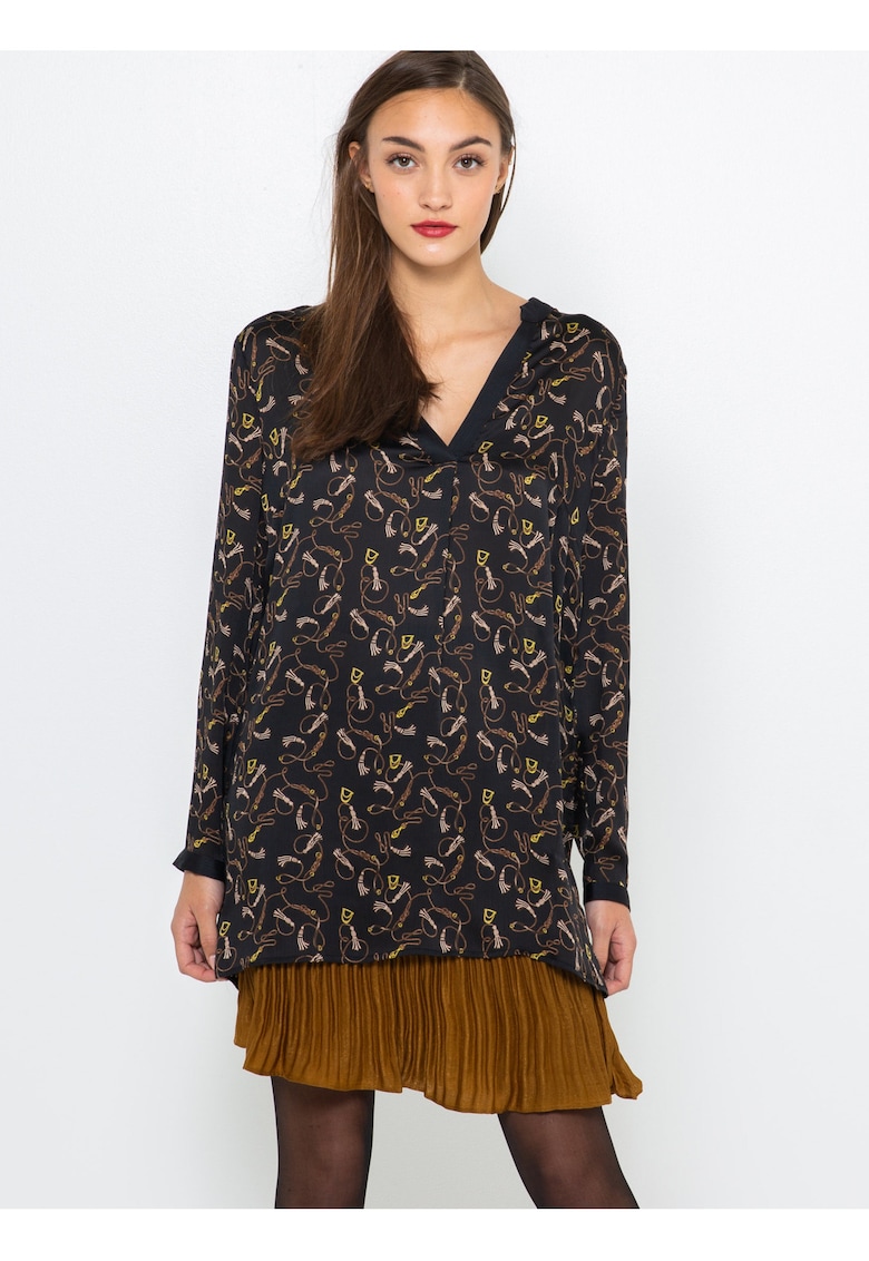 Bluza tunica cu decolteu in V -