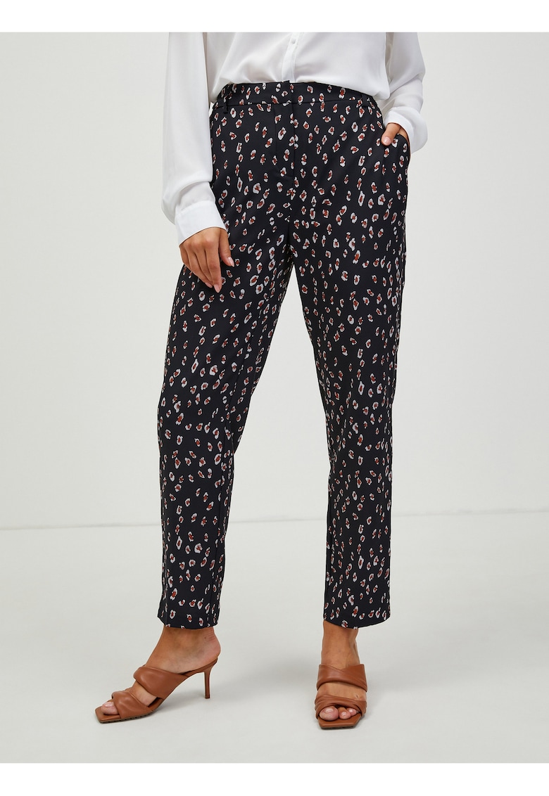 Pantaloni cu imprimeu si buzunare laterale
