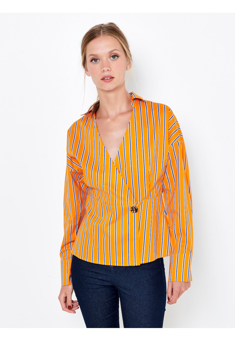 Bluza din bumbac cu model in dungi