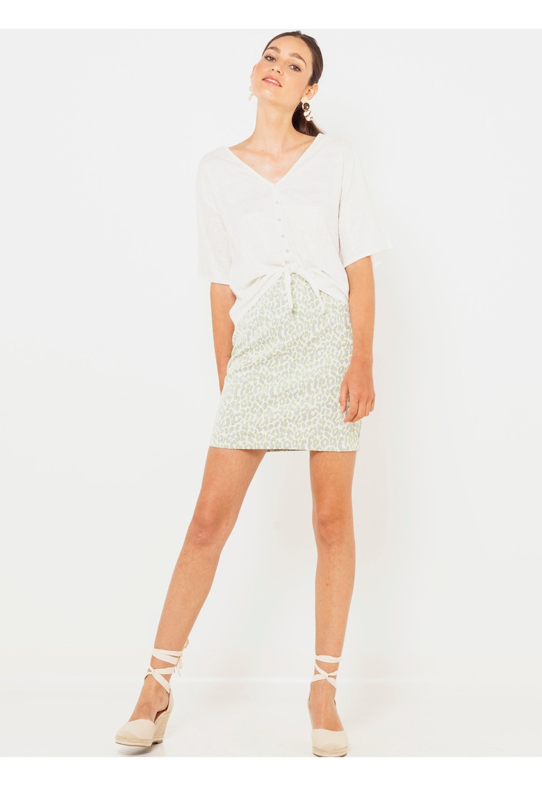Fusta mini cu animal print