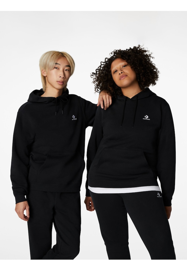 Hanorac unisex cu detaliu logo