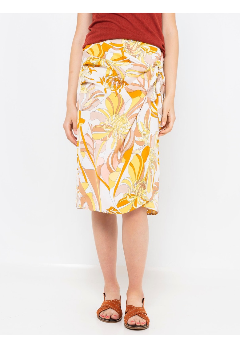 Fusta midi cu imprimeu floral