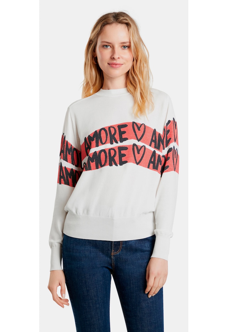 Pulover cu model text