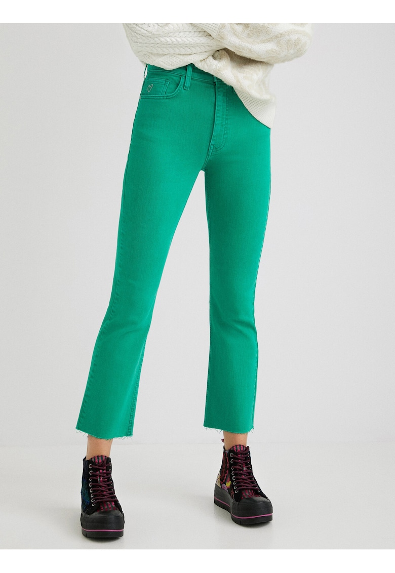 Blugi bootcut de bumbac -