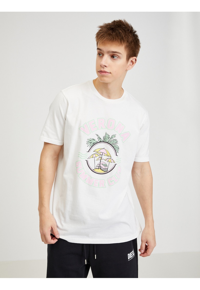 Tricou de bumbac cu model grafic