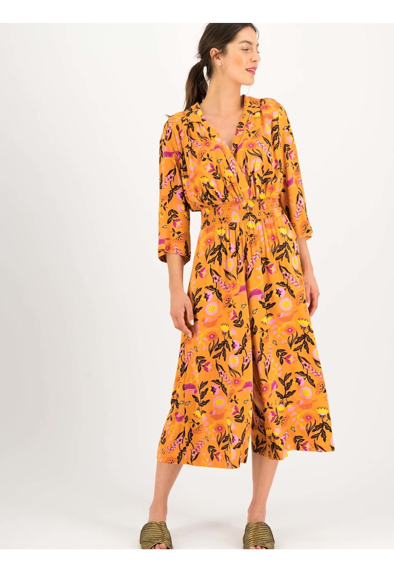Salopeta culotte cu talie elastica