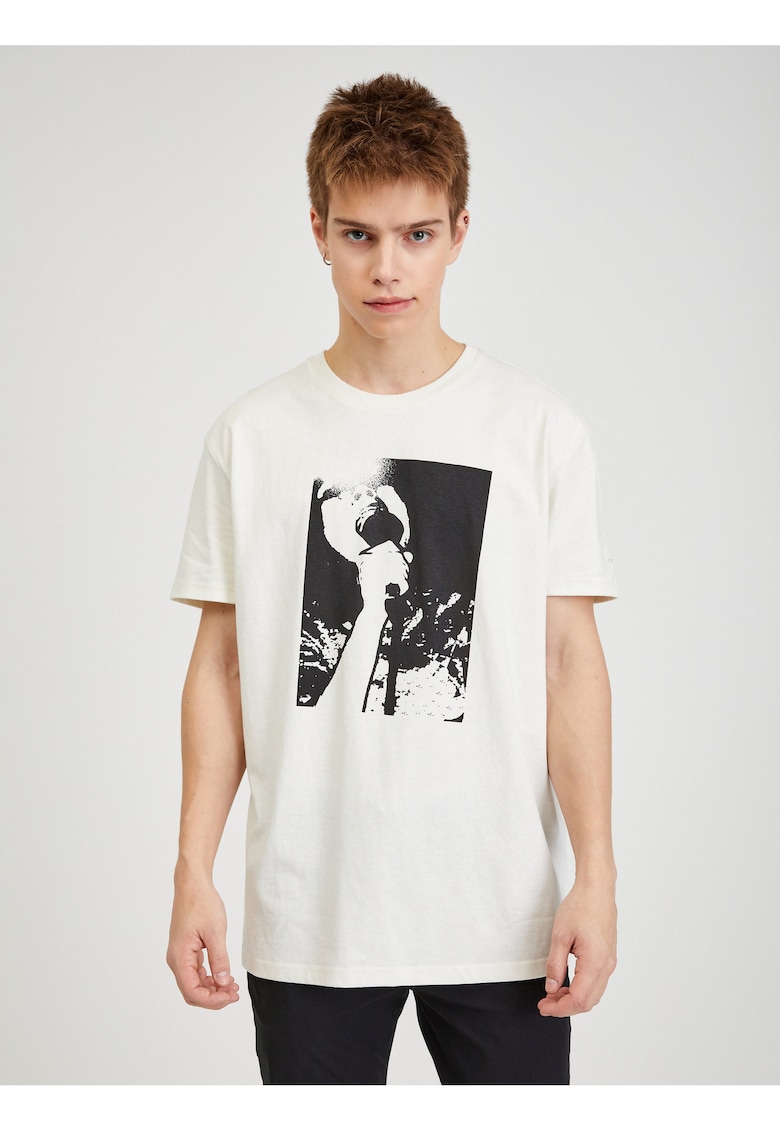 Tricou din bumbac cu imprimeu foto