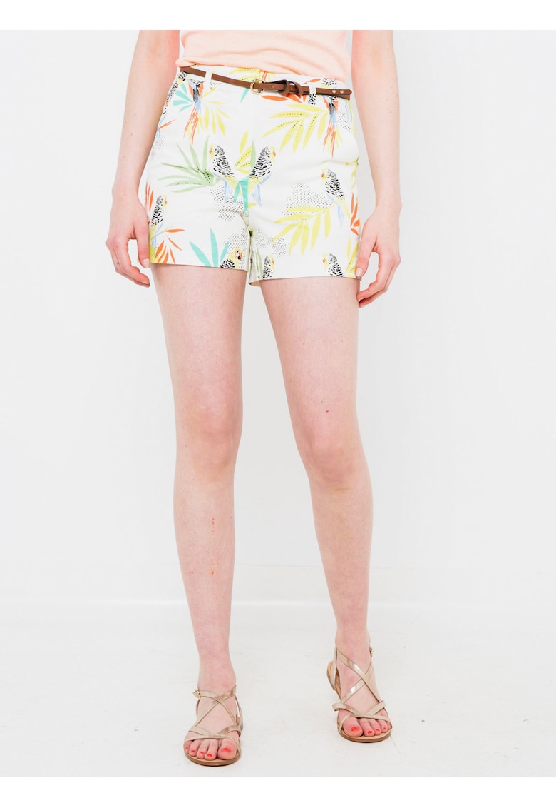 Pantaloni scurti cu model tropical -