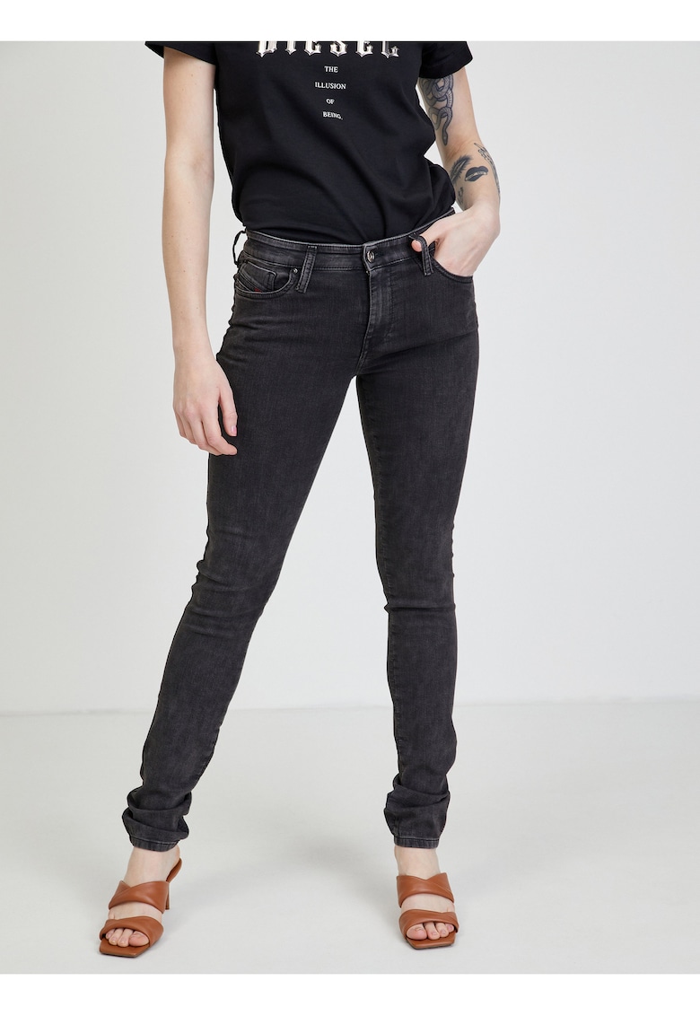 Blugi slim fit cu amestec de modal -