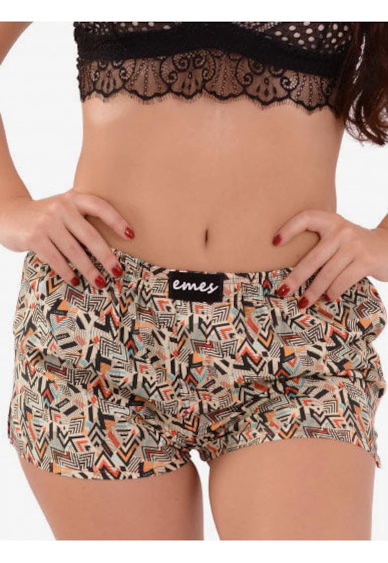 Pantaloni scurti de pijama - cu model - din bumbac