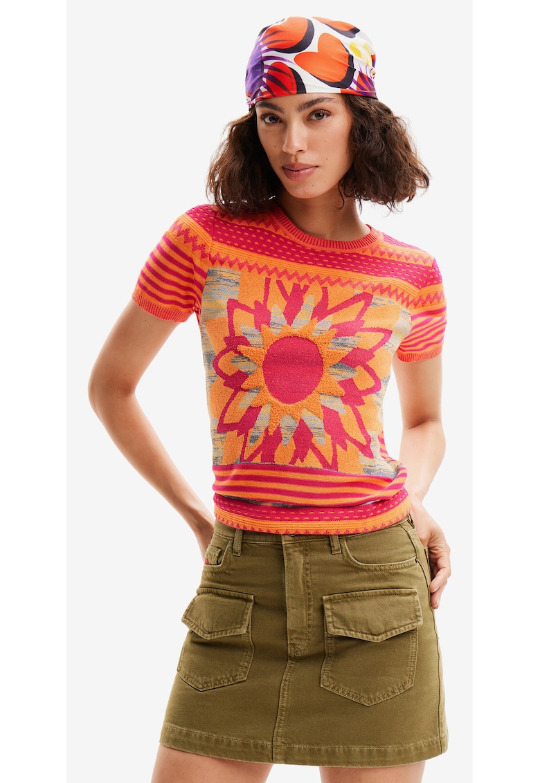 Tricou tricotat din amestec de bumbac
