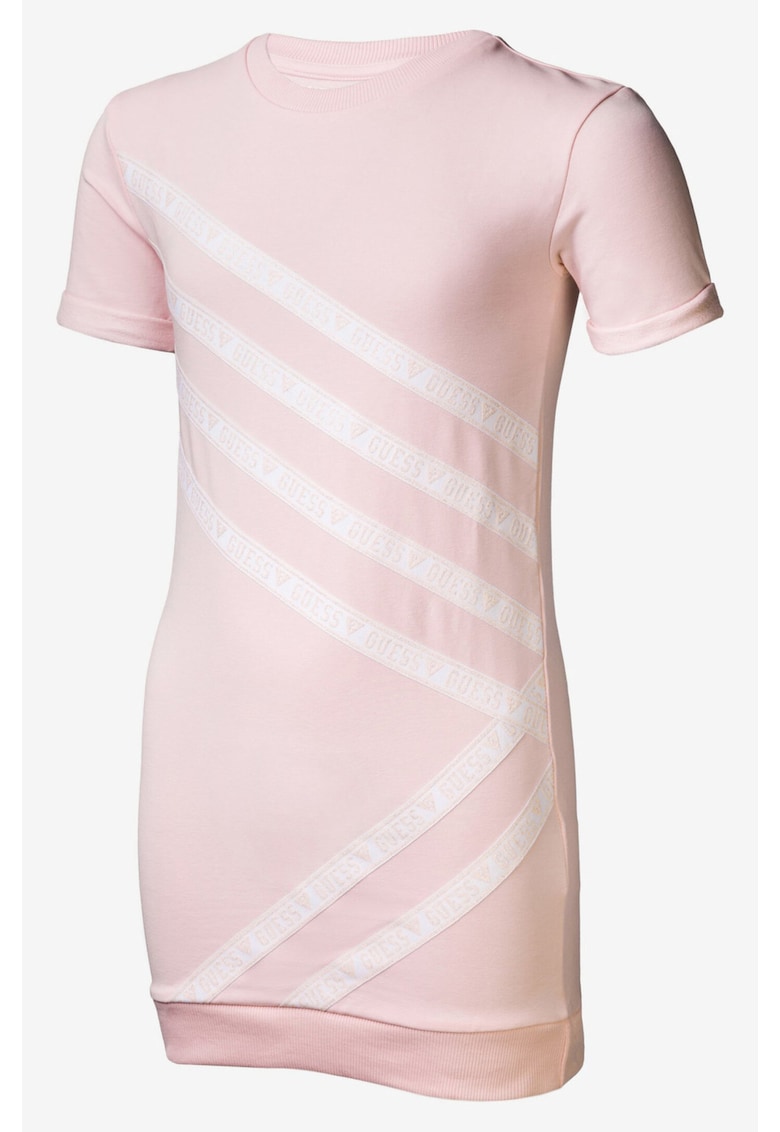 Rochie din amestec de bumbac in dungi -