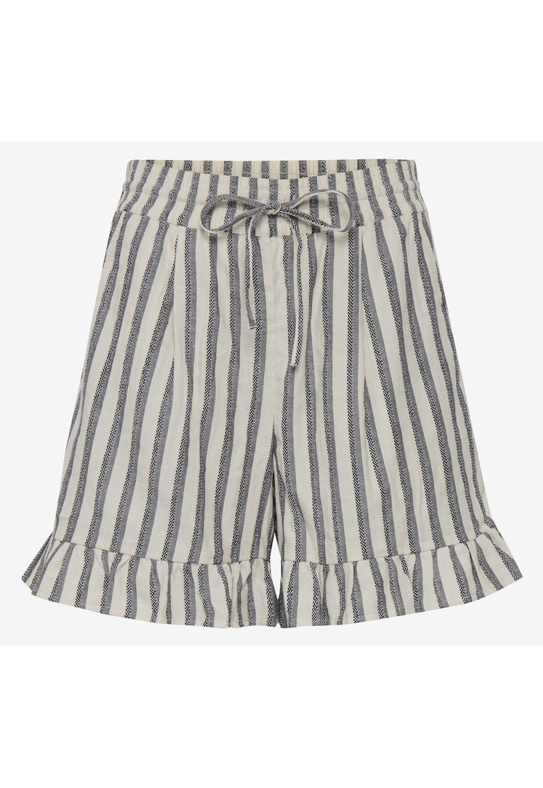 Pantaloni scurti din bumbac in dungi