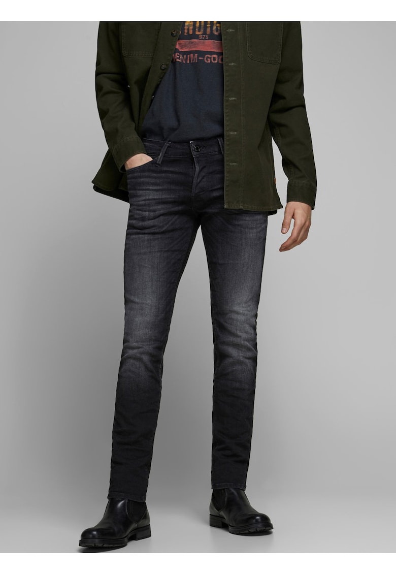 Blugi slim fit cu buzunare -