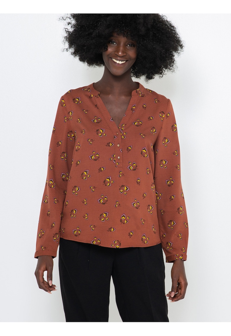 Bluza tunica cu imprimeu floral -