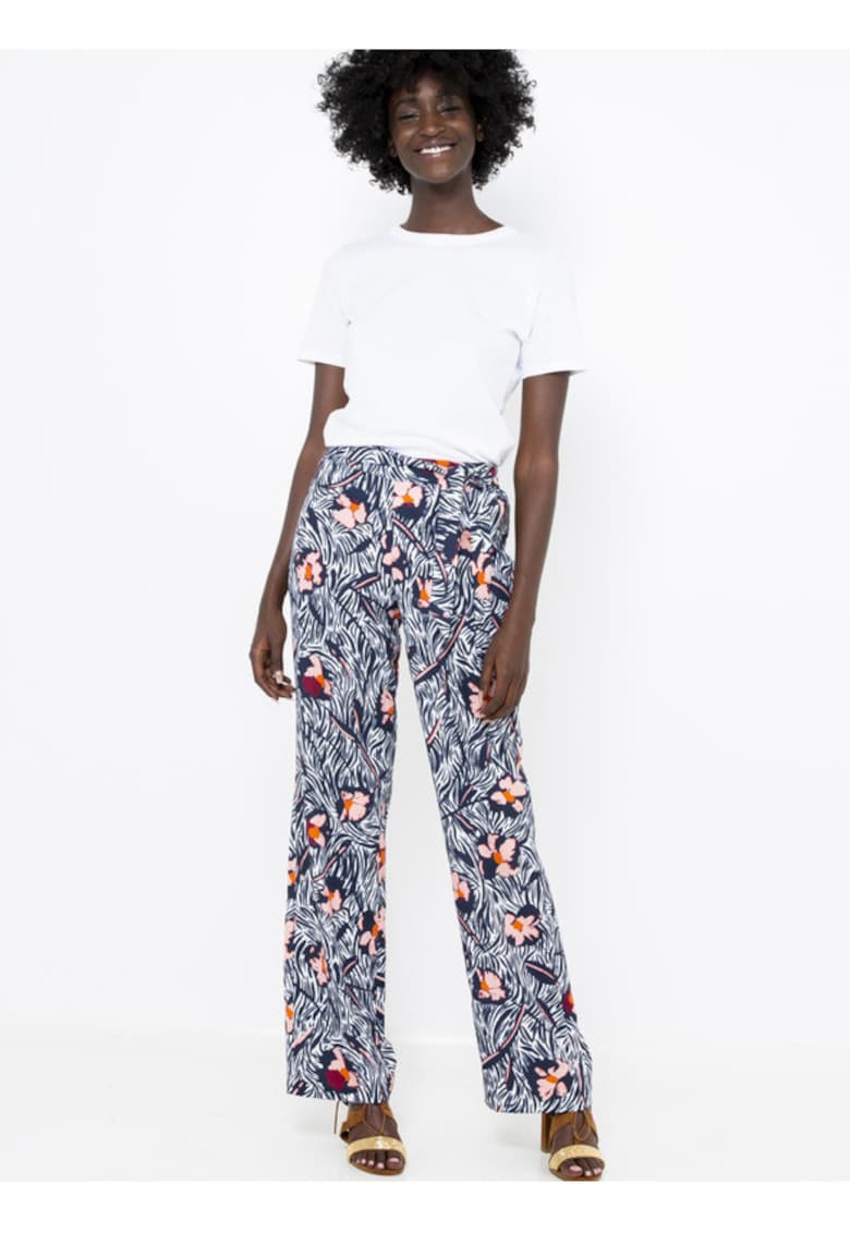Pantaloni cu imprimeu floral -