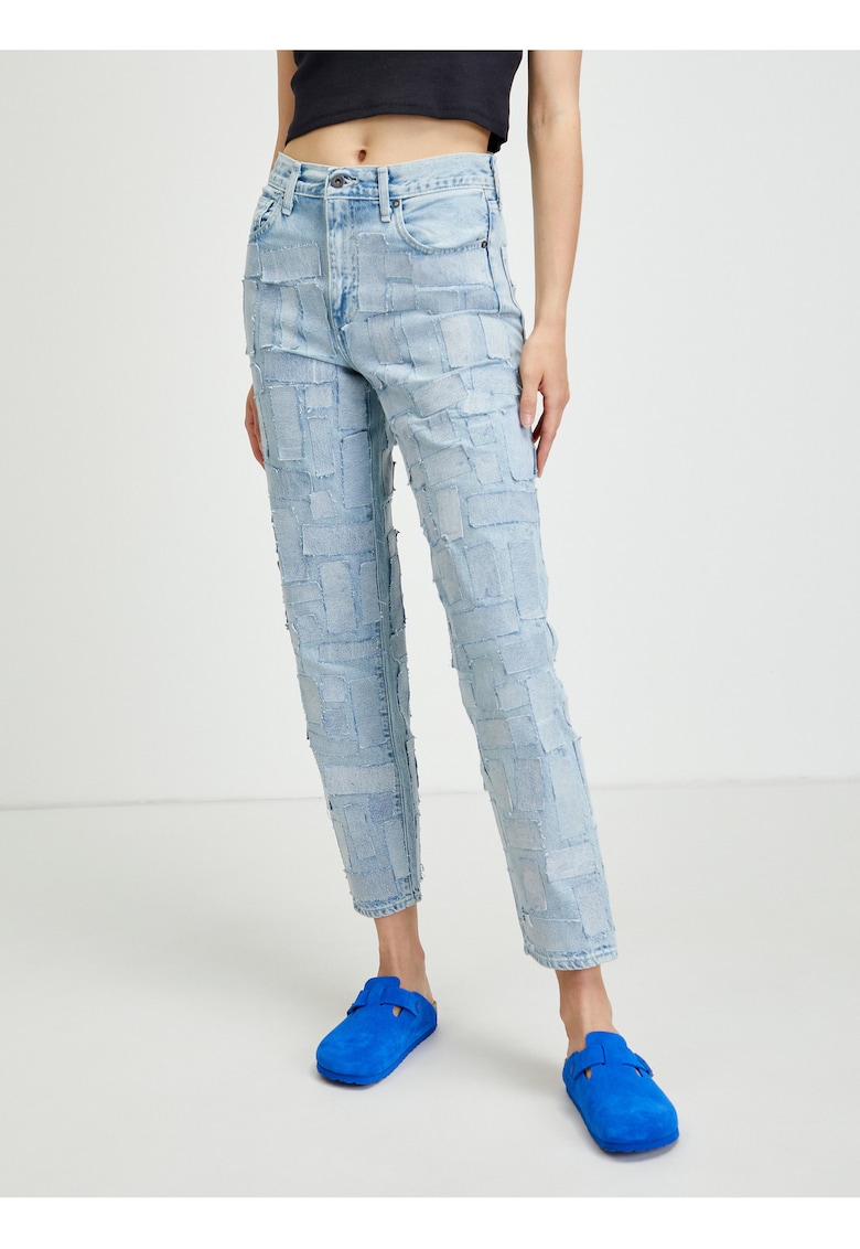 Blugiregular fit cu talie medie