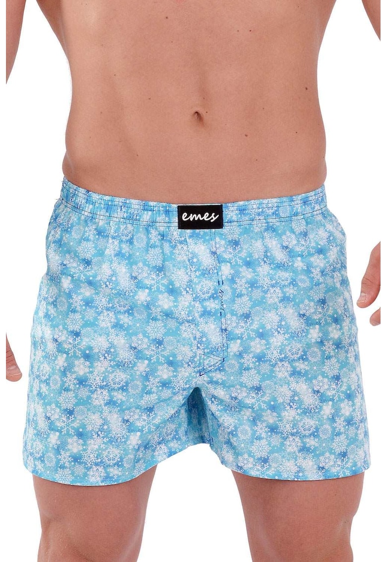 Boxeri cu model cu fulgi de nea -