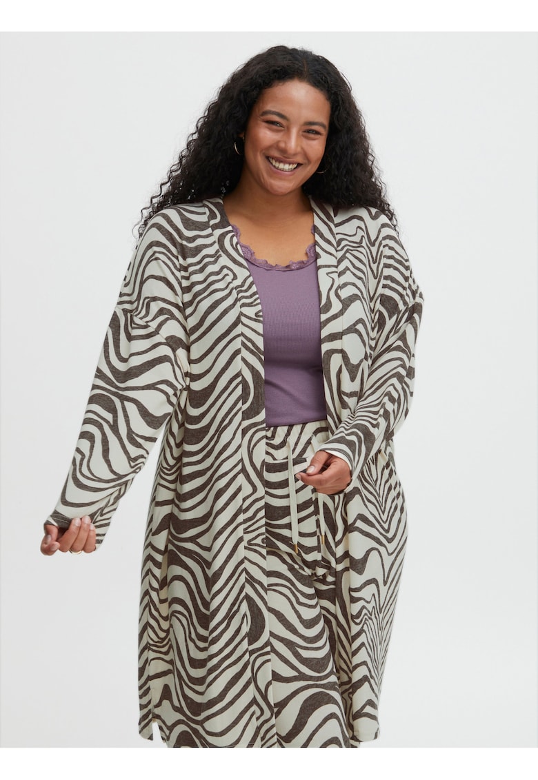 Cardigan cu model animal print