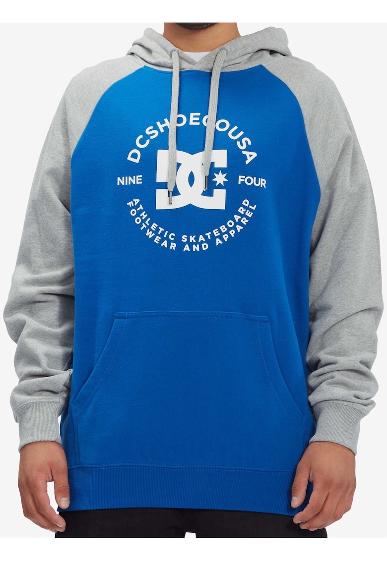 Hanorac din bumbac cu imprimeu logo -